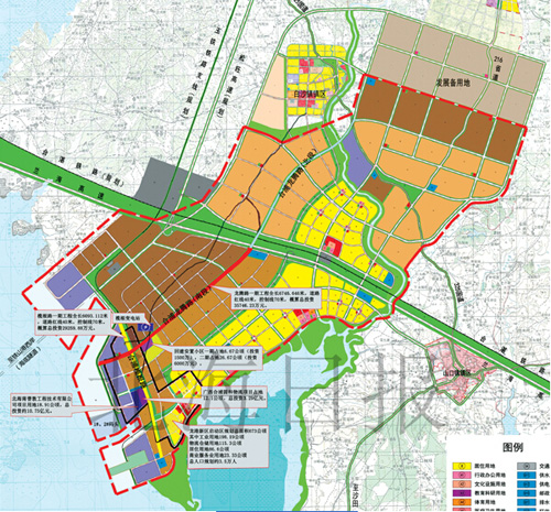龙港新城项目建设示意图