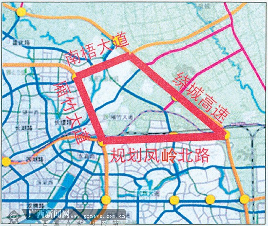 南宁市最新道路规划图图片
